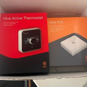 Hive active thermostat and hive hub brand new never used